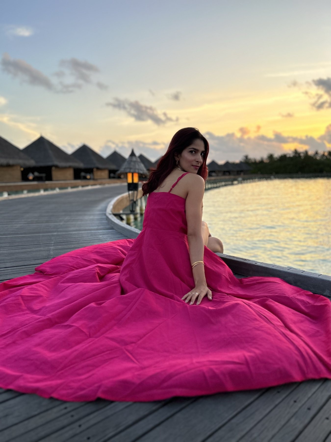 Shruti at sunset