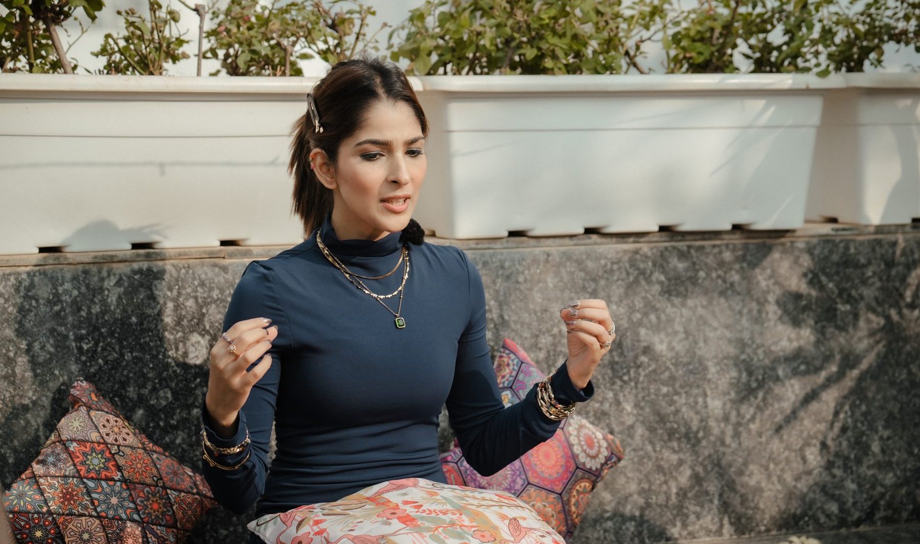 Shruti teaching at her in-person workshop